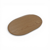 Bandeja Oval Rovere em Madeira de Carvalho – 39,5 x 24,5cm
