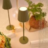 Luminária de Mesa em Metal Verde- 28 cm