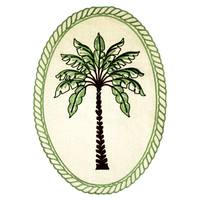 Lugar Americano em Tecido Bordado Carnaúba (Verde) - 33 × 48cm