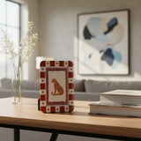 Porta-Retrato Decorativo Coração - 13 × 18 cm