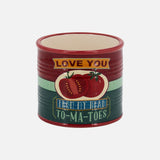 Vaso Decorativo Tomato - 10 × 10 × 9 cm