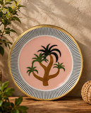 Prato Decorativo Vidro Carnaúba - 19,5cm - ambientada