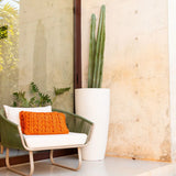 Vaso Vietnamita Branco Mármore - 98x32cm
