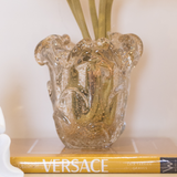 Vaso de Vidro Italy Dourado -  13cm