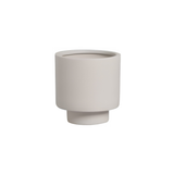 Vaso Minimalista Off-White P - 14 × 12,5 cm