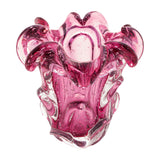Vaso de Vidro Italy Rosa - 16cm
