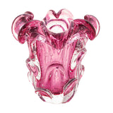 Vaso de Vidro Italy Rosa - 16cm