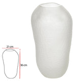 Vaso Decorativo Vidro Fosco - 36 x 21 cm