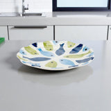 Prato de Sobremesa Melamina c/ Estampa de Peixe - 23cm