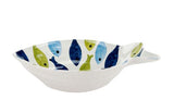 Saladeira Melamina com Estampa de Peixe – 35,5 x 24,5 x 8 cm