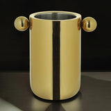 Balde de Gelo Dourado em Aço Inox - 22 x 25,5 cm