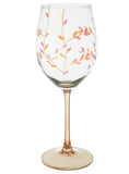 Taça de Vinho Branco Folhas Alaranjadas - 420ml