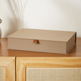 Caixa Decorativa Lille Nude G – 32 x 24,5 cm