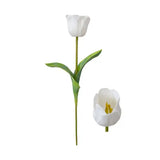 Haste de Tulipa Branco Toque Real - 50 cm