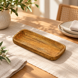 BANDEJA MADEIRA NATURAL - 25X12CM