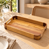 BANDEJA MADEIRA NATURAL - 46X28CM