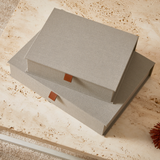 Caixa Decorativa Lille Cinza P - 19x25cm
