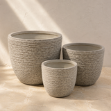 VASO ESSENCE TEXTURIZADO BEGE