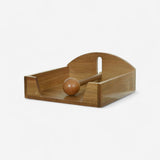 Porta-Guardanapo em Madeira Acácia - 8,8x19x2,8cm