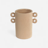 Vaso Decorativo em Cerâmica Terracota Bege G - 22x22cm