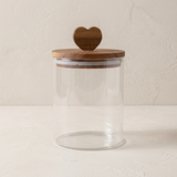Pote Coração Vidro Transparente - 750ml
