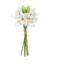 Flor Branca Cymbidium Toque Real - 30cm