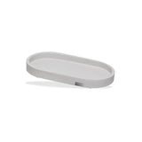 Bandeja Decorativa Acqua Aroma Oval Areia 21,5x11,5cm