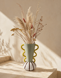 VASO LISTRADO CERÂMICA VERDE - 0,25CM