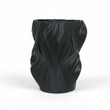 Vaso Decorativo em Porcelana Preta – 22cm