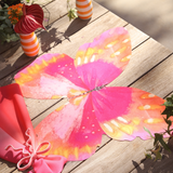 Lugar Americano Borboleta Rosa/Laranja (4 Peças) - 48x48cm