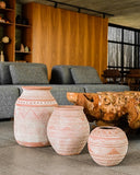 Vaso de Barro Hindi - 24x24cm.