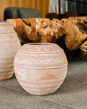 Vaso de Barro Hindi - 24x24cm.