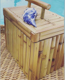 Porta Gelo de Bambu Natural c/ Concha - 25cm