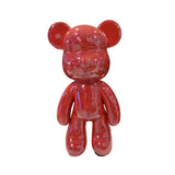 Urso Decorativo Furta-Cor Vermelho - 18 cm