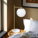 Abajur de Metal Dourado E27 LED Bivolt – 53 cm