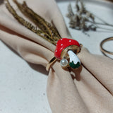 Anel de Guardanapo Cogumelo - Conjunto c/ 4 Peças