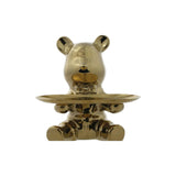Urso Decorativo Theo Dourado – 21 x 17 x 18 cm