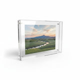 Porta Retrato Acrílico de Imã c/ Suporte p/ Parede (Com Sua Foto 30x20) - 35x25cm