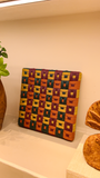 Quadro Quadriculado em Cordões Nauticos (Série Absorção) VII - 25x25cm