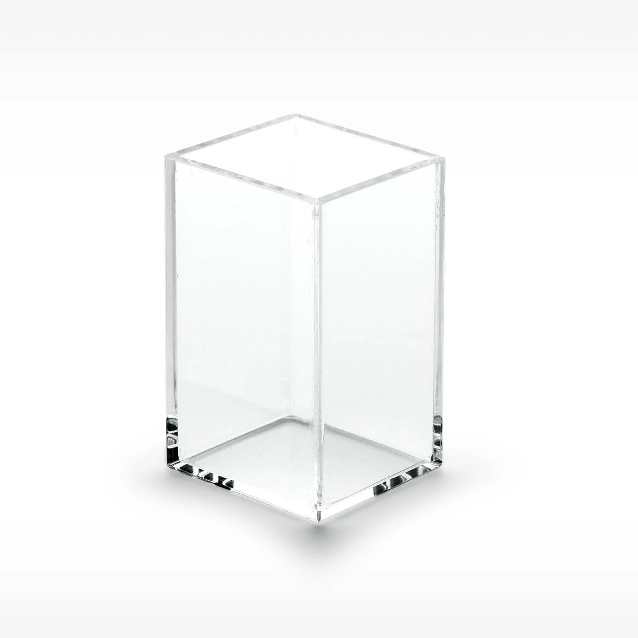 Cubo Liso Acrílico com Tampa - 6x10cm