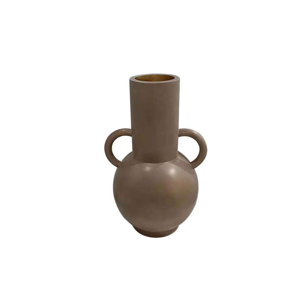 Vaso Fibra de Vidro Bege - 84x55cm