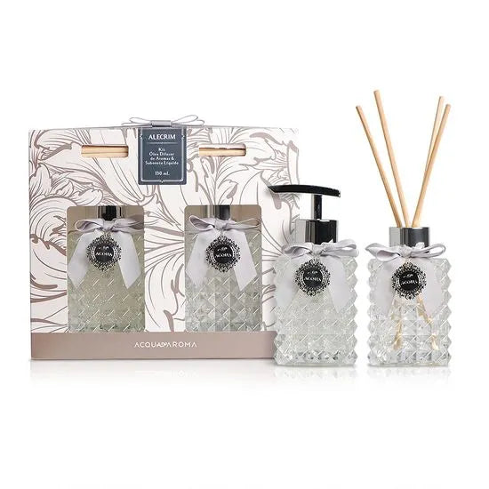 Kit Óleo Difusor + Sabonete Líquido Acqua Aroma - Alecrim 130ml