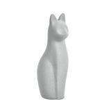 Escultura Gato em Cerâmica - 28,5x9,5cm