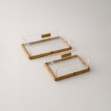 Porta Frios Retangular Bambu G - 42 x 22 x 13 cm