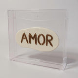 Caixa Acrílica "Amor" - 20x20cm