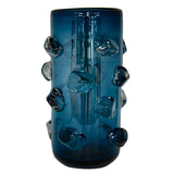 Vaso de Vidro Jessy Azul - 33cm