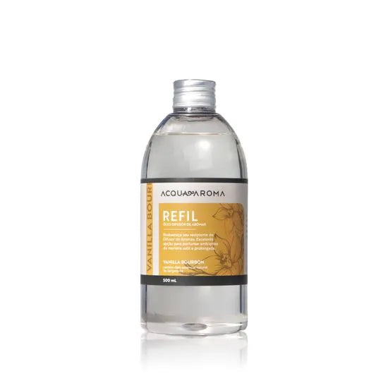 Refil Óleo Difusor de Aromas Acqua Aroma - Vanilla Bourbon 500ml