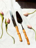 Faca para Bolo em Bambu Natural - 28cm