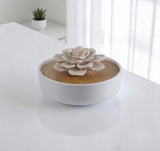 Difusor Bamboo Flor Porcelana (Bege) – 6,5x13cm