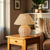 Abajur Rattan Jennie – Ø26,5 x A34 cm